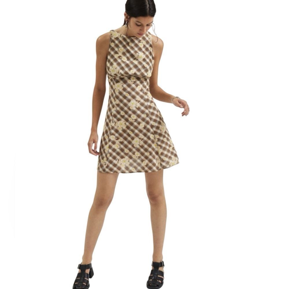 Kimchi Blue Urban Outfitters Susie Open Back Swing Mini Dress Size XS - Picture 6 of 16